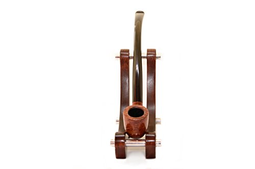 Kafpipeworkshop Tobacco Pipe Stand For Long Stem Churchwarden Smoking Pipes Handmade From Ash Tree Wood Pipe Rack Holder Showcase Display For One Pipe #TOP7