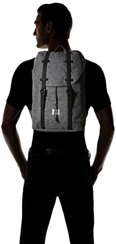 Image of Herschel Retreat Backpack, Raven Crosshatch /Black Rubber, Mid-Volume 14.0L