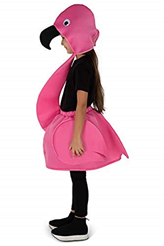 Disfraz de Flamenco Rosa para Niñas Talla Mediana miniatura 3