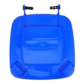 Amosfun Plastic Trash Bin Cover Large Waste Bin Lid Trash Can Lid Replacement for Outdoor Garden Use