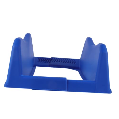 JECOMPRIS Présentoir à Pneus Bleu Support De Rangement Stable en Métal Polyvalent pour Moyeux, Étagère à Pneus Robuste pour Usage Domestique Et Présentation