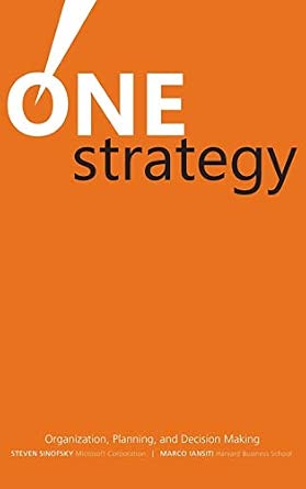 One Strategy: Organization, Planning, and Decision Making book cover