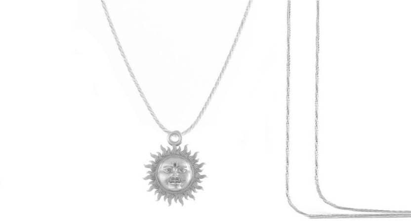 Pendentif en argent sterling Mtrolls Dieu soleil à porter au quotidien avec sa chaîne de cou