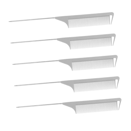 HONITANO 5pezzi Pettini Topo Per Styling Dei Pettine Per Cotonare e Separare i Strumenti Per Pettinatura e