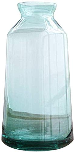 Vase bleu européen en verre pour sublimer facilement un salon vide