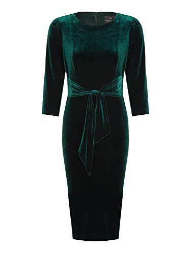 Image of Adrianna Papell Women's Velvet Tie Front Dress