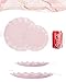LIYH 24 Pcs Pink Plates Reusable, Pink Plastic Scalloped Plate Durable and Dishwasher Safe,Baby Shower Plate, Light Weight Daisy Plastic Wavy Plates for Wedding Party Birthday