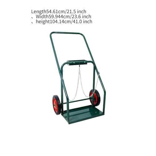 Carretilla para cilindros capacidad 440lbs con ruedas de goma 10 in miniatura 3