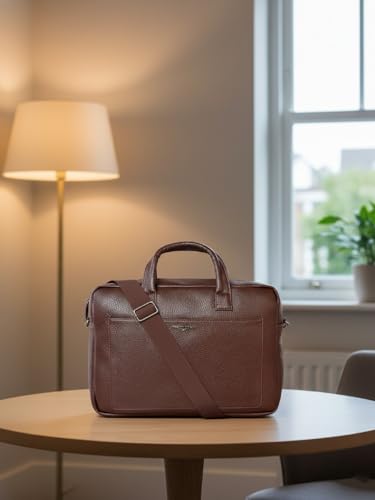 Image of Police Mens Brown Anthony Stylish Laptop Bag