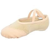 Größe: 8 UK Kind bis 13.5 UK Kind für Unisex Kinder, 1 UK bis 9 UK für Unisex Erwachsene. 4 Farben Tanzschuhe sind verfügbar: schwarz, beige, tan und rosa.Bitte messen Sie die Länge des Fußes und wählen Sie die Größe nach der Größentabelle.