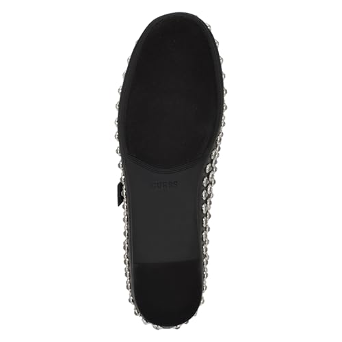 Guess Women's KALIDAL Mary Jane Flat, Black 001, 6.54