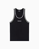 canotta armani basket Vestibilità comoda EMPORIO ARMANI Canotta Uomo UNDERLINED Logoband Nero M