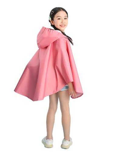 Image of Freesmily Kids Cute Raincoat Waterproof Rain Poncho Jacket Coat for Girls Boys
