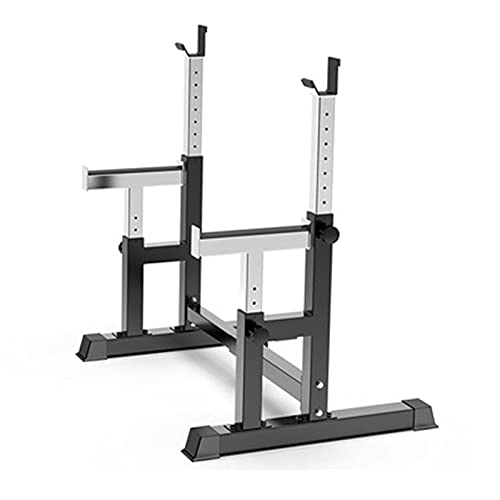 OTQEFTN Weight Lifting Rack Multifunctional Barbell Rack Capacity Barbell Weight Rack Home Gym Fitness Adjustable Squat Rack Weight Lifting Bench Press Push-ups