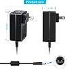Adaptador de corriente AC 12V 2A para tocadiscos Audio Technica | para Audio-Technica AT-LP60X AT-LP60X-BK AT-LP60X-BW AT-LP60XBT-RD AT-LP120XUSB-BK tocadiscos de tracción directa 8