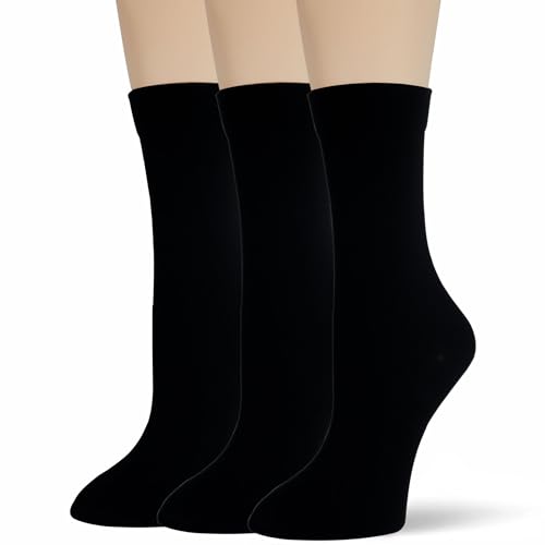 Bzoinien Thin Crew Socks for Women, Ladies Soft Cotton High Calf Boot Sock by Bzoinien - Used condition - US$8.64