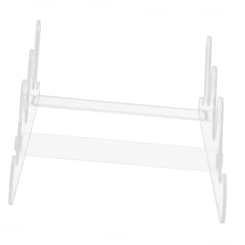 HOMSFOU Acrylic Keyboard Display Rack Universal Keyboard Storage Stand Aesthetic Desk Accessory