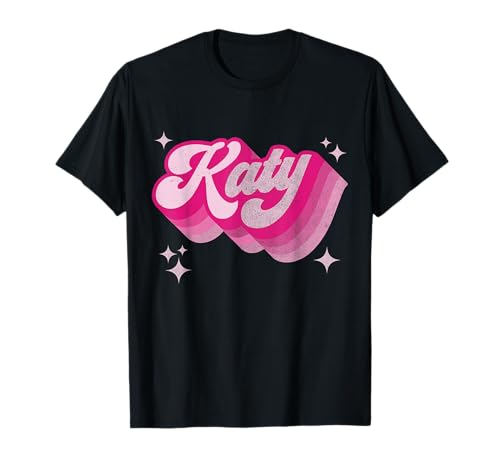 Retro Katy First Name I Love Katy Groovy 80,90's Vintage T-Shirt