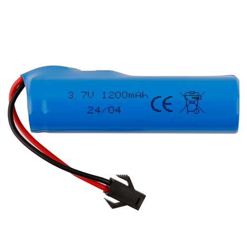 SWARK 3.7V 1200mAh Rechargeable Li-ion Battery SM-2P Joint with USB Charger for Rc Remote Control Car Toys