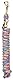 Weaver Leder Mini/Pony führen mit Messing, Snap, Pink Fusion/violett Jazz/Hurricane Blue/Lime Zest, 1/5,1 cm X 7 ’, Pink Fusion/Purple Jazz/Hurricane Blue/Lime Zest