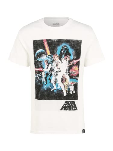 Recovered Shirt Star Wars Movie-Affiche Originale-Blanc, Multicolore, XL Homme Cover