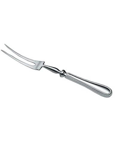 Forchettone Grande da Carne in Argento Massiccio Stile Inglese cod.BL82023 cm 26 by Varotto & Co.