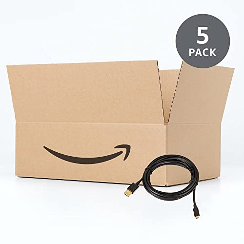 Image of Amazon Basics 5-Pack USB-A to Micro USB Charging & Data Transfer Cable, 480Mbps Transfer Speed, Gold-Plated Plugs, USB 2.0, 10 Foot, Black