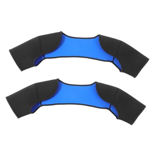 Kisangel 2Pcs Adjustable Shoulder Brace for Sports Breathable Arm Support Reducing Strain for Basketball and Weightlifting Fits Shoulder Widths for Easy Replacement
