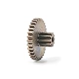 33102B 0,5 M Legierungs-Doppelzahnrad, groß, 33 Zähne, Außendurchmesser = 17,2 mm, klein, 10 Zähne, Außendurchmesser = 6 mm, Metallritzel 33 Zähne + 10 Zähne
