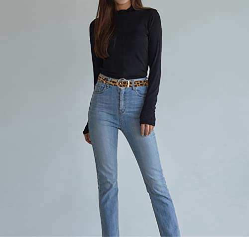 Leather Belts for Women,Waist Belts for Women for Dresses, Women Belts for Jeans with Gold Buckle3