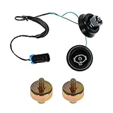 Knock Sensors with Dual Connector Harness Set Compatible 2001-2006 Chevrolet Silverado 2500HD 6.0L 3500 6.0L Suburban 1500 2500 6.0L 99-06 GMC Sierra 1500 5.3L 4.8L 01-06 Sierra 2500HD 6.0L