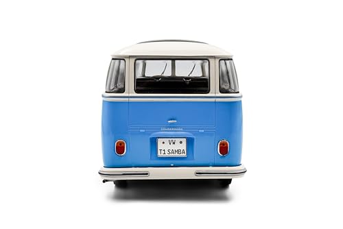 Solido Volkswagen T1 21 Ventanas 1:18 Azul/Blanco miniatura 5