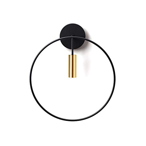 Aplique de pared de anillo interior posmoderno para mesita de noche y pasillo