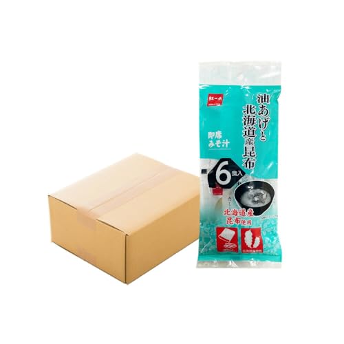 油揚げ道産昆布 インスタント 味噌汁 みそ汁 即席 6食入×24袋 [紅一点][千歳工場製造]