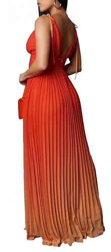 ZVO Women Maxi Dress Sexy Cocktail Party Long Dress Summer Loose Beach Dresses A-line Pleated Halter Dress2