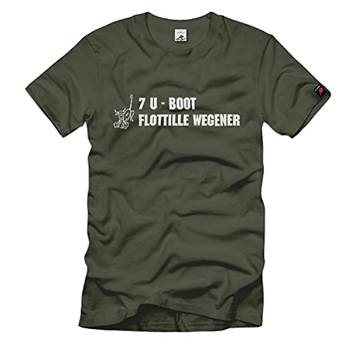 T-shirt 7 U-Flottille Wegener Sous-marin Taureau de Scapa 1633