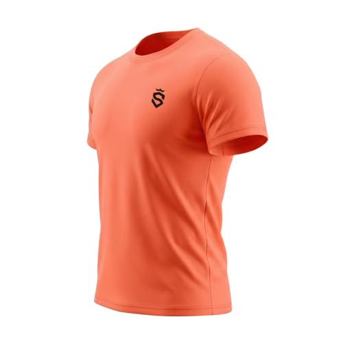 Image of Round Neck Moisture Absorbing Performance Half Sleeve Slim Fit T-Shirt for Men | Quick Dry Technology | Light Weight & Breathable Fabric | Ideal for Indoor & Outdoor Physical Activity