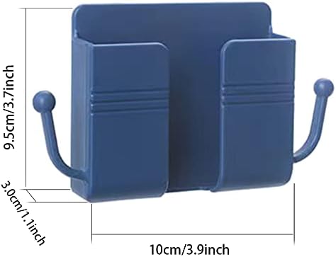 4 Pcs Remote Controls Holders Universal Remote Control Storage Box Adhesive Phone Holder Wall Mounted for Smartphones Cellphone Bracket Suitable for Home and Office Office Supply Accessories