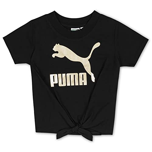 Image of PUMA Girls' 2pc Jersey SS Tee & French Terry Short Set