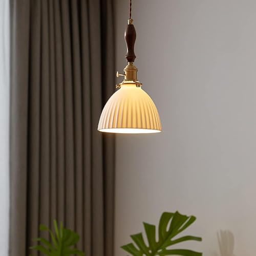 Lustre céramique rétro design chandelles ajustables pour décoration raffinée