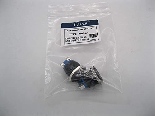Bouton push bouton interrupteur rond métal 19mm 3/4 1NO SPST 3A 12V