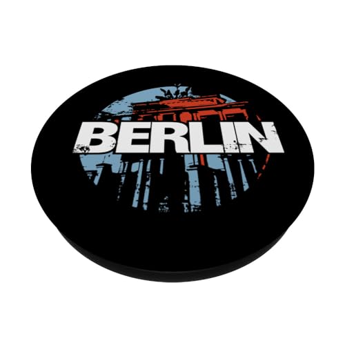 Germany Capital Berlin PopSockets Swappable PopGrip, Black - Image 2