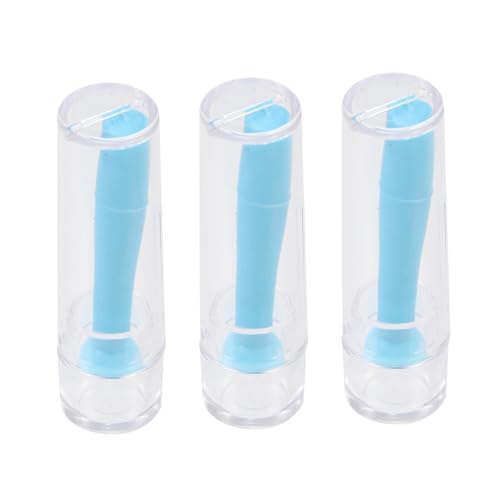 HOMOCONO Palo De Succión Para Lentes De Contacto 3 Piezas De Silicona Antideslizante Portátil Para Cuidado De Lentes Duras Uso Diario y Viajes