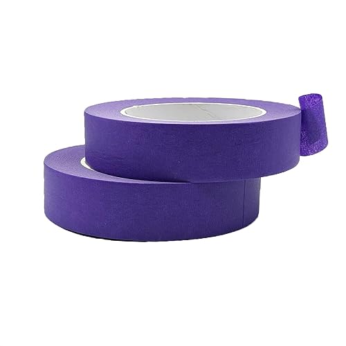 Image of Purple Painters Tape - 1 inch Wide, Masking Tape for Arts, Crafts, Painting, Labeling, Decoration, School Projects, Home Office - 2 Rolls x 55 Yards Each