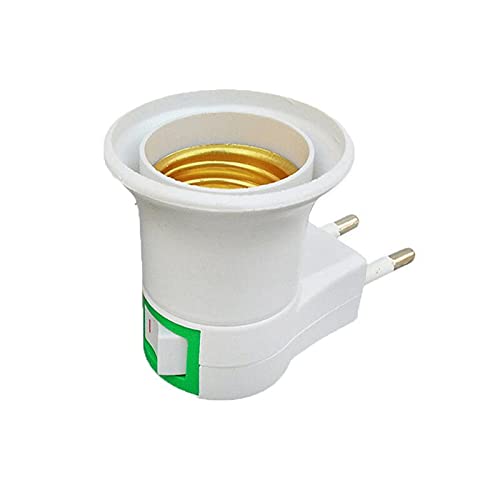 Adaptador Soquete E27 Lâmpada Para Tomada Com Chave Liga Desliga Bivolt 110v 220v - Botão On/Off - C