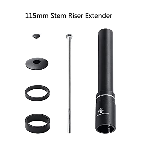 Teyssor Bike Stem Riser 115Mm 180Mm 210Mm Adjustable Bike Fork Stem Extender,Aluminium Alloy Bicycle Handlebar Raiser Head Up Adapter Suitable For Road Bike,Mountain Bikes,Mtb,Bmx #TOP2
