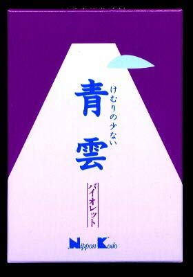 Nippon Kodo Seiun Violet Large-sized loosely packed incense stick with little smoke Burning time about 25 minutes x 40 points set