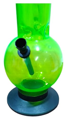 Image of PUFF SMART 16 Inch Mushroom Print Acrylic Waterpipe Bong (Green)