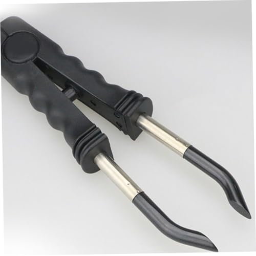 Pince professionnelle pour extensions de cheveux en plastique noir - 5