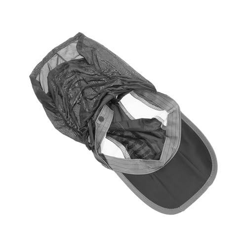 COLLBATH Sombrero De Protección Solar Gafas De Sol De Los Hombres Gorra para Correr Sombrero para El Sol Sombrero De Pesca con Solapa En El Cuello Sombrero con Cuello Tapa Satín Dark Grey